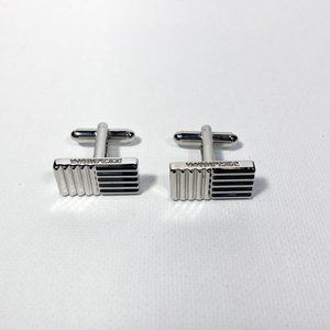 Dolce & Gabbana Silver Tone Rectangle Cufflinks